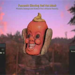 Glowing Red Hot Mask