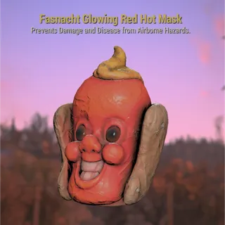 Glowing Red Hot Mask