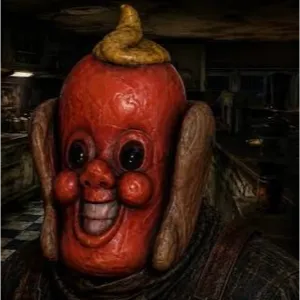 Glowing Red Hot Mask