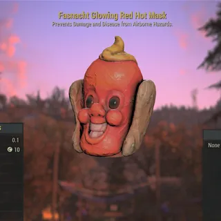 Glowing Red Hot Mask