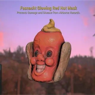 Glowing Red Hot Mask