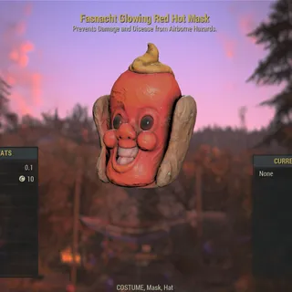 Glowing Red Hot Mask