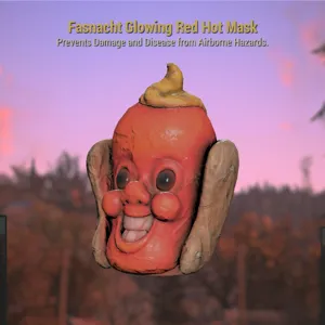 Glowing Red Hot Mask