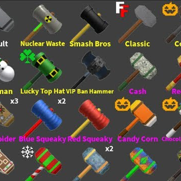 selling flee the facility hammers + gems for robux !! (name your