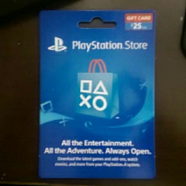 playstation card $25