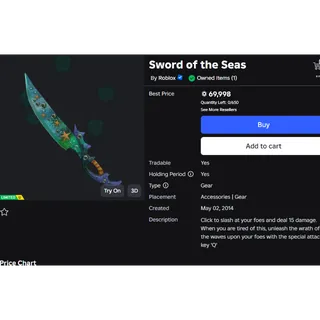 Sword of the Seas Roblox Limited