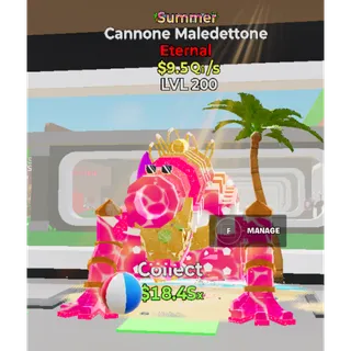 Summer Cannone Maledettone 9.5 Qi/s - Fortnite: Steal the Brainrot