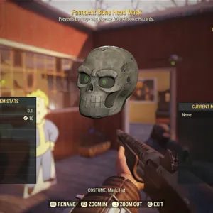 Fasnacht Bone Head Mask