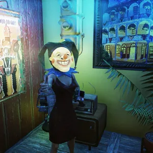 Glowing Buffoon Mask