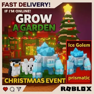 5X ICE GOLEM - GROW A GARDEN