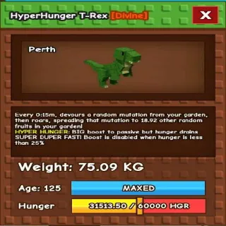 T-REX 15sec - GROW A GARDEN