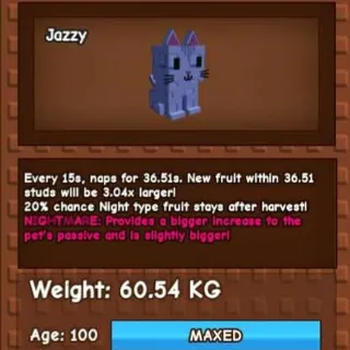 NIGHTMARE MOONCAT 60.54KG - GROW A GARDEN