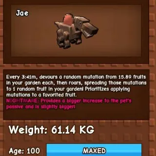 NIGHTMARE SPINO 60KG - GROW A GARDEN