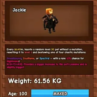 NIGHTMARE HEADLESS HORSEMAN 61KG - GROW A GARDEN