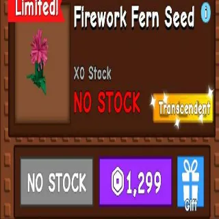 FIREWORK FERN SEED - GROW A GARDEN