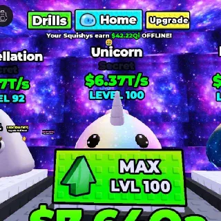 DRILL BLOCK FOR DUMPLING SQUISHY   ($6.3t/s)  10X UNICORN(SECRET)