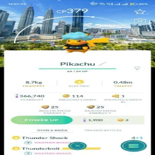 Shiny Pikachu With Bg