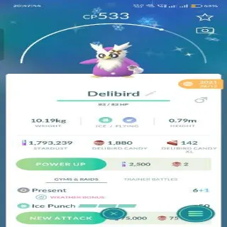Shiny Delibird 2021