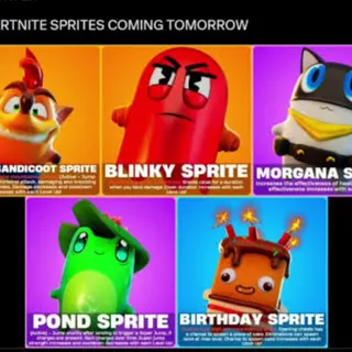 All New Fortnite sprites