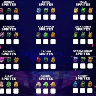 any 10-15 sprites