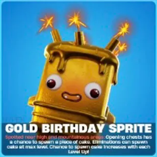gold birthday sprite