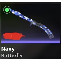 Knife Duels Navy Butterfly
