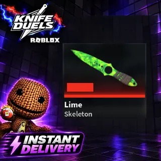 Knife Duels - MYTHIC Lime Skeleton