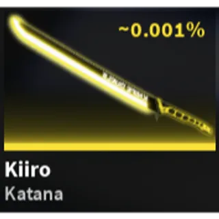 Knife Duels SECRET Kiiro Katana