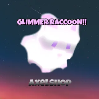 Cute Glimmering pink Raccoon