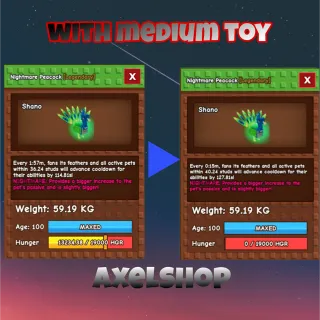 59KG+ Peacock nightmare