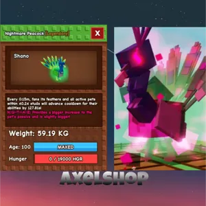 Titan Nightmare Peacock 59.19KG level 100