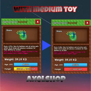 59KG+ Peacock nightmare