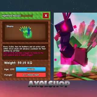 Titan Nightmare Peacock 59.19KG level 100