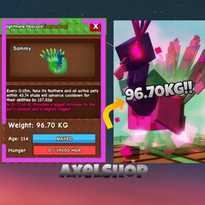 Titan Nightmare Peacock 96.70KG level 100