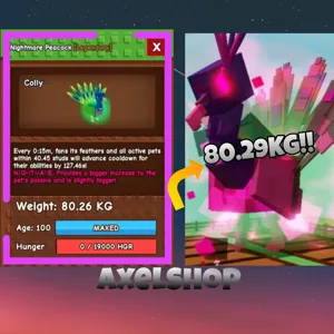 Titan Nightmare Peacock 80.26KG level 100