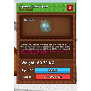 60-61kg ghostly spider titan huge