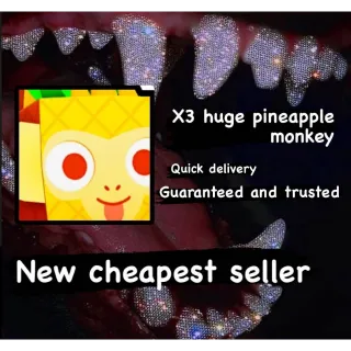 x3 huge pineapple monkey