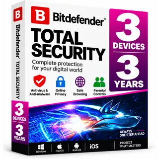 Bitdefender Total Security 3 Devices 3 Years