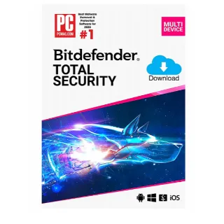 Bitdefender Total Security (5 Devices, 2 Years) - PC, Android, Mac, iOS - Key