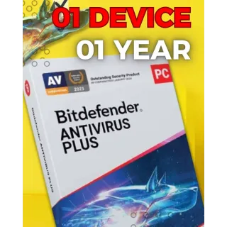 Bitdefender Antivirus    (1 Year - 1 Device)