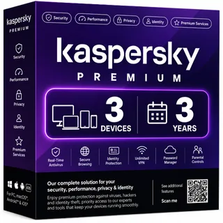 KASPERSKY PREMIUM SECURITY 3 DEVICE  3 YEARS 