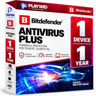 Bitdefender Antivirus Plus 1 DEVICE 1 YEAR