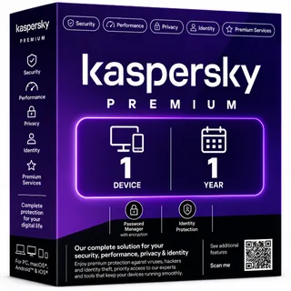 KASPERSKY PREMIUM SECURITY 1 DEVICE  1 YEAR