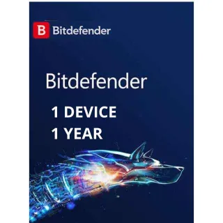 BITDEFENDER TOTAL SECURITY  1 DEVICE 1 YEAR
