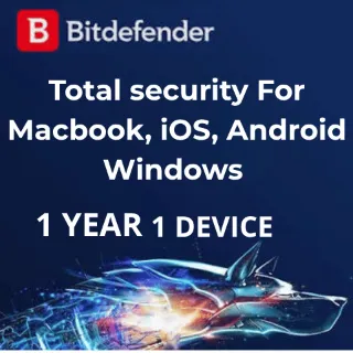 Bitdefender Total Security 1 Device 1 Year