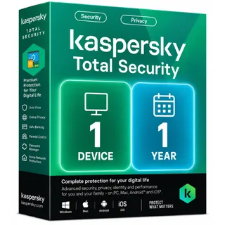 KASPERSKY TOTAL SECURITY 1 DEVICE  1 YEAR  