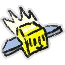 1 Flying Photon Bee Sticker