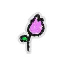 1 Small Pink Tulip Sticker