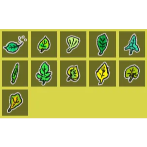 3 Leaf Stickers of your choice