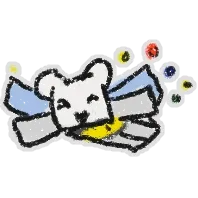 1 Flying Bee Bear Sticker